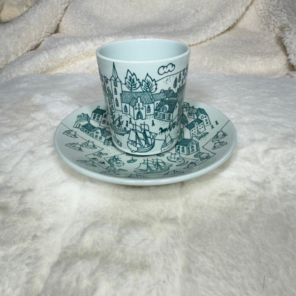 VTG Nymolle Denmark pottery cup and saucer